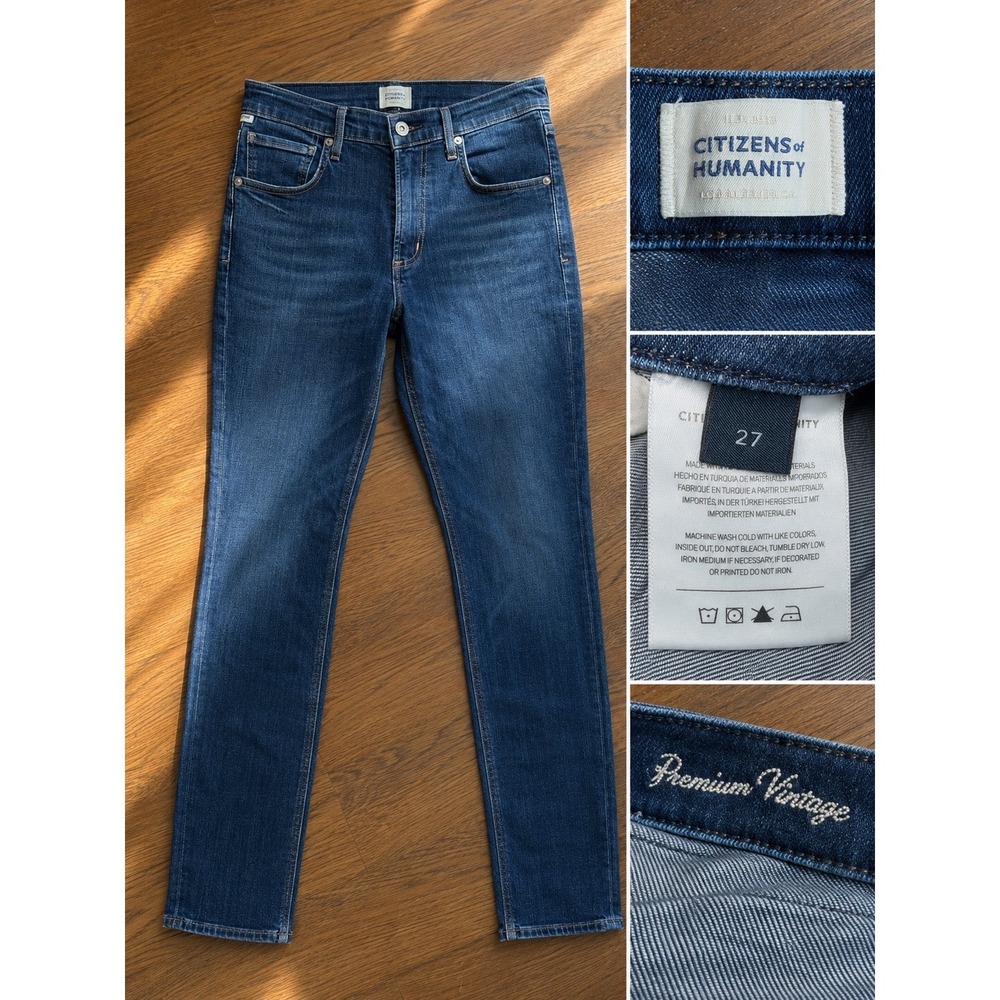 Citizens of Humanity Premium‎ Vintage Slim Jeans Blue Wash Size 27